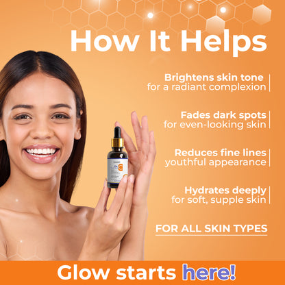 10% Vitamin C Serum for Dark Spots Corrector 30ml Pack Of-1